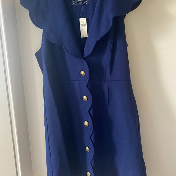 Anthropologie Maeve Scalloped Buttondown Dress - Picture 4 of 5